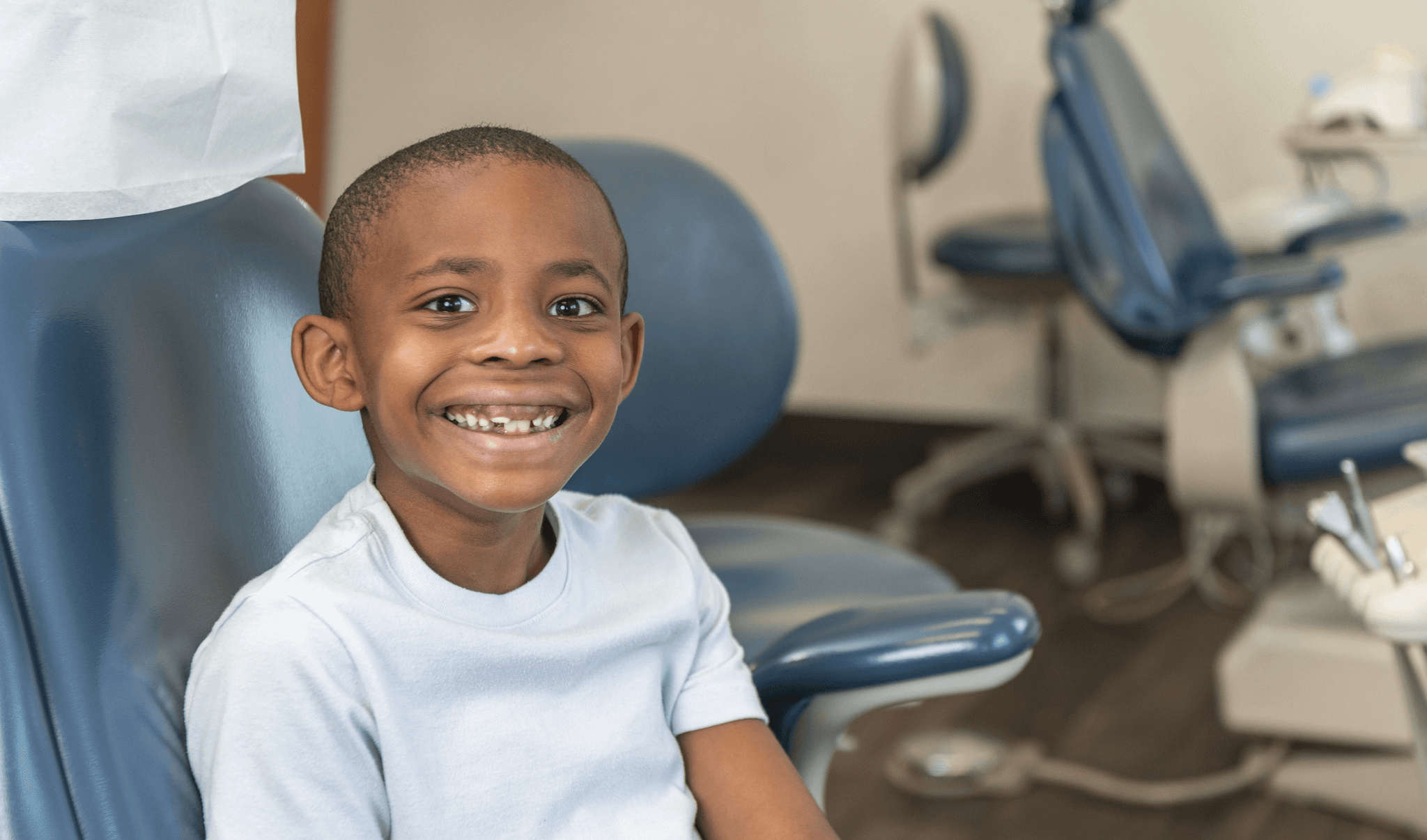 little boy smiling