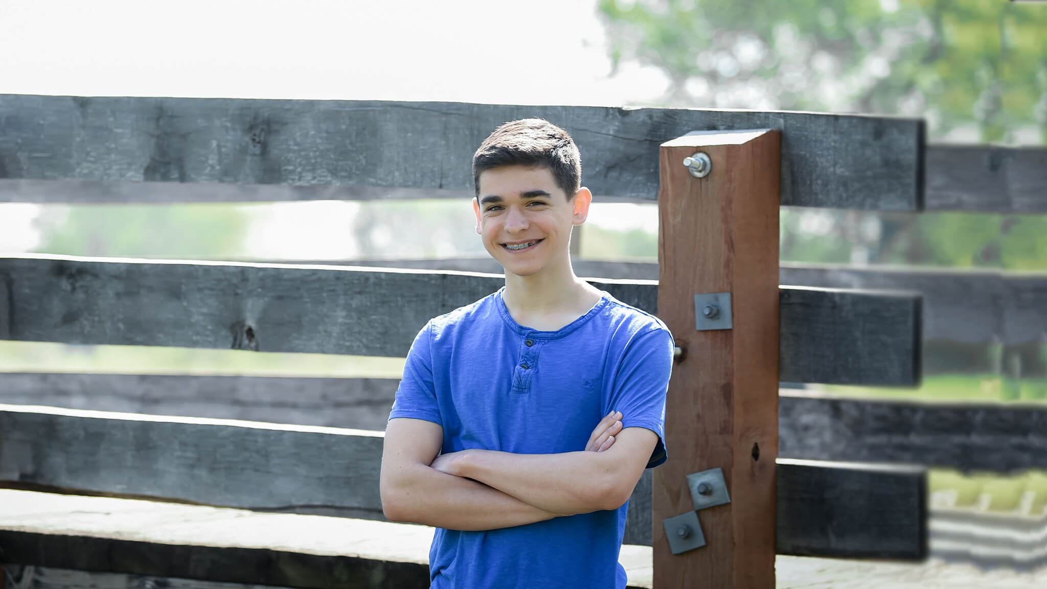 teenager smiling