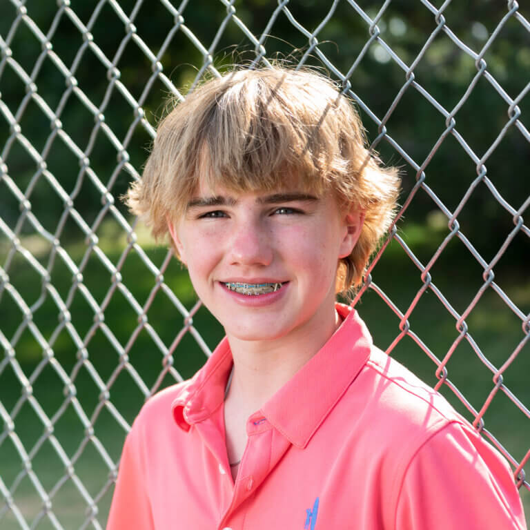 smiling teen boy